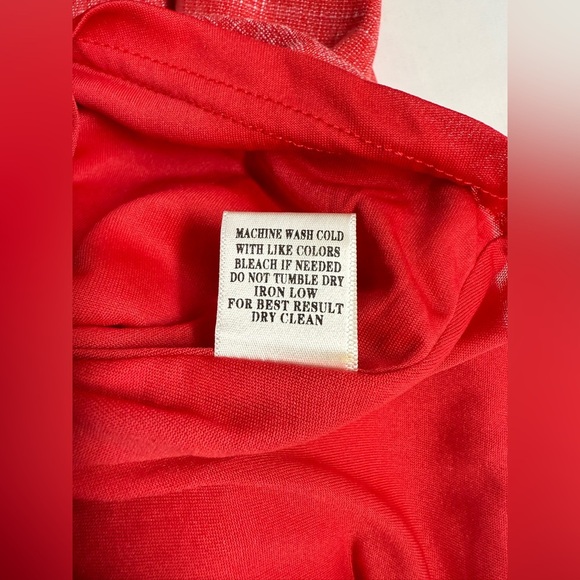 LOVERICHE Red Off-Shoulder Mini shift Dress size S. - Picture 12 of 14